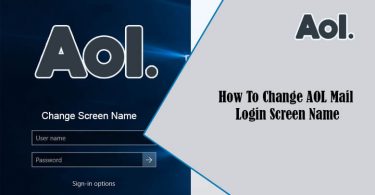 aol login screen name