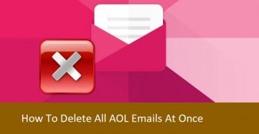 delete all AOL email
