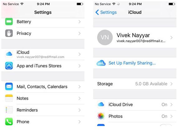 how to sign into icloud email change password