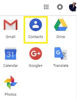contacts in gmail
