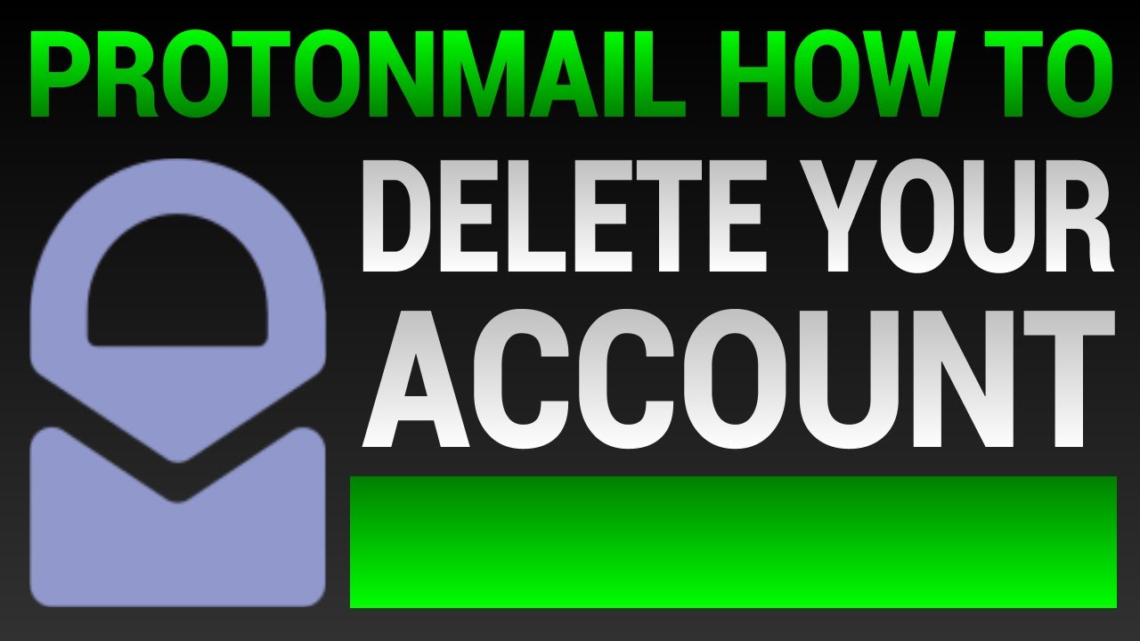delete ProtonMail Account