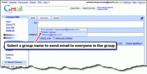 email group in Gmail
