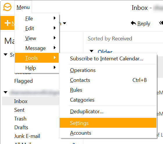 how to add email account in em client