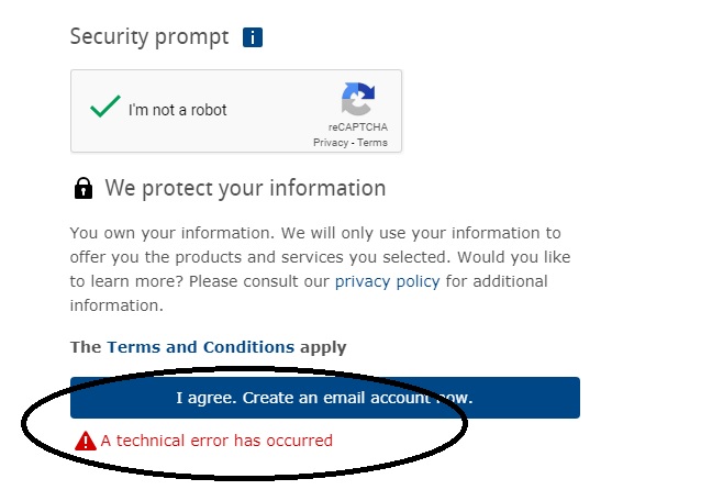 mail.com technical error