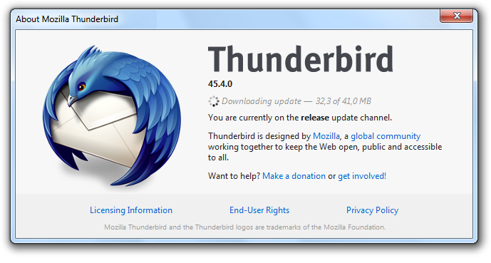 mozilla thunderbird email programs windows 10