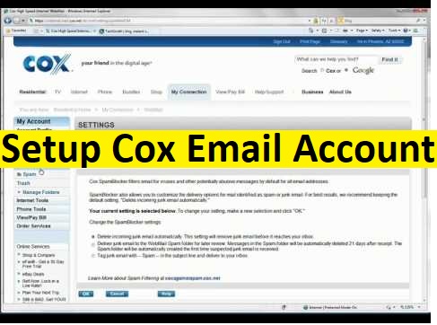 setup Cox email